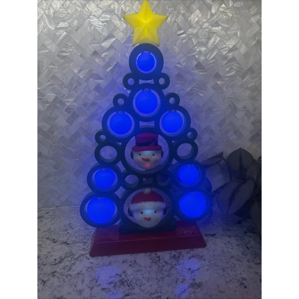LED Light Projection Christmas Tree‎ Musical Snowman Winter Wonder Lane